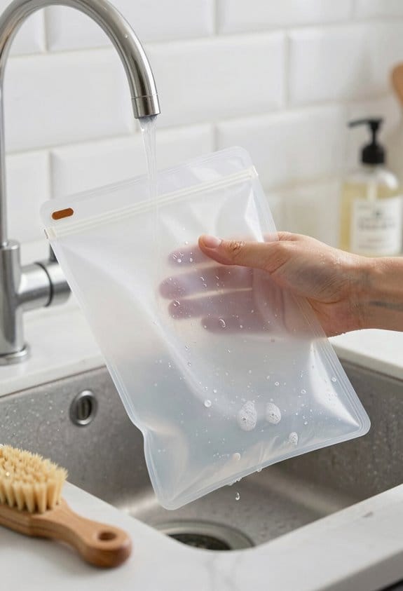 handwash silicone bags effectively
