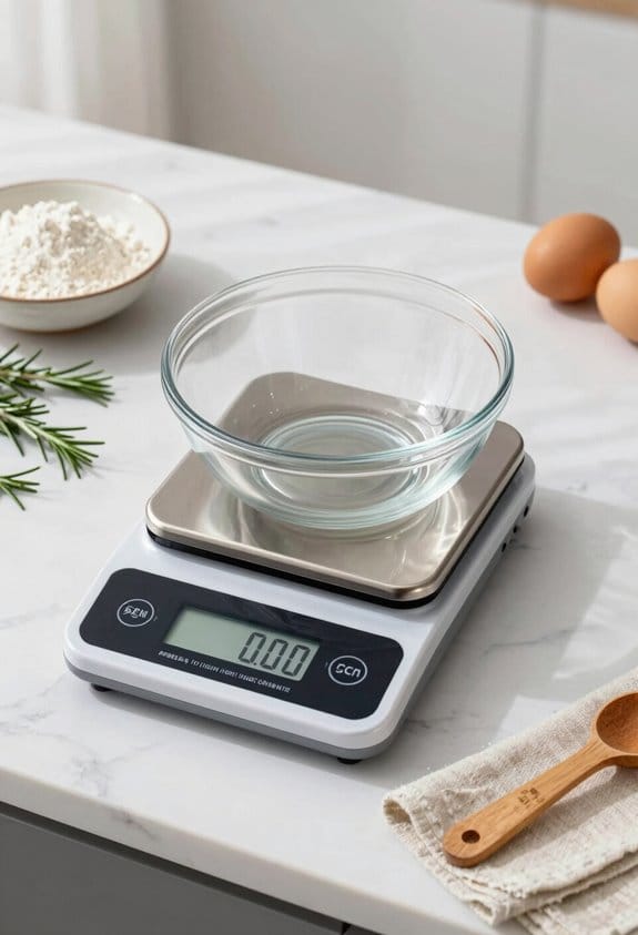 tare feature simplifies weighing