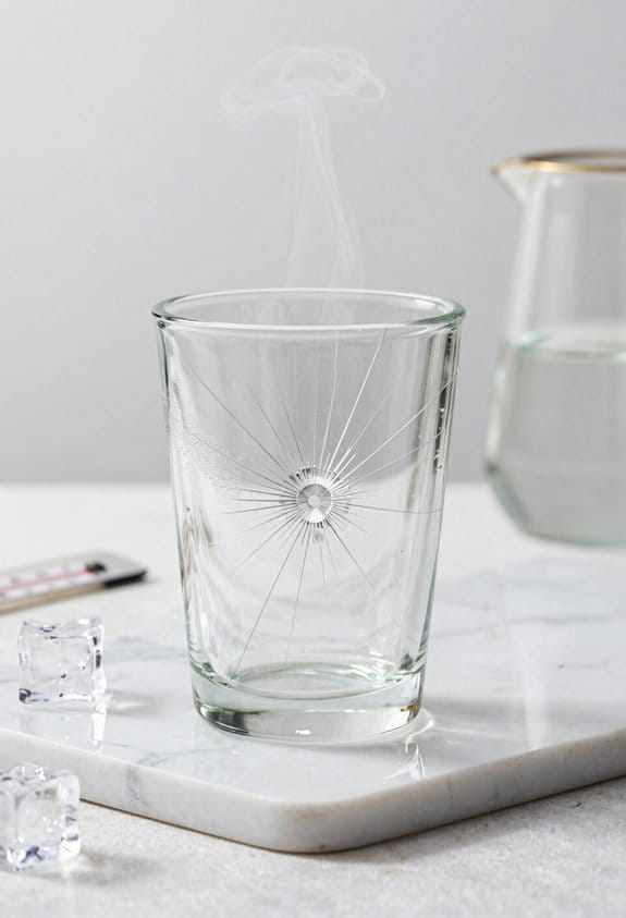 thermal shock in glassware
